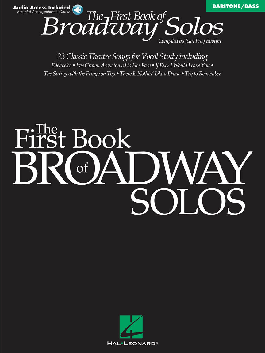 Hal Leonard The First Book Of Broadway Solos - Baritone/Bass