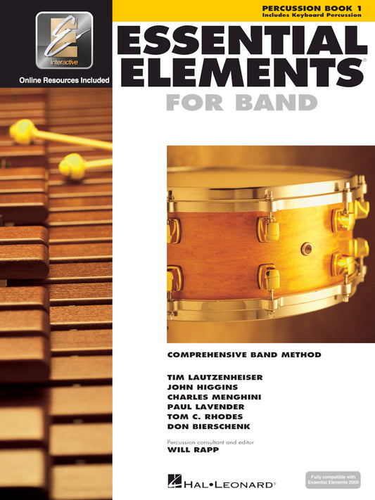 Essential Elements for Band – Percussion/Keyboard Percussion Book 1 with EEi