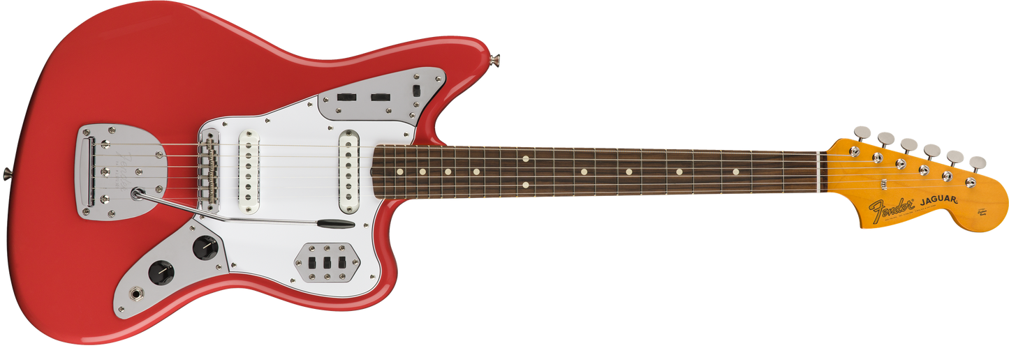 Fender 60s Jaguar® Lacquer, Pau Ferro Fingerboard, Fiesta Red - Demo Model - Blemished