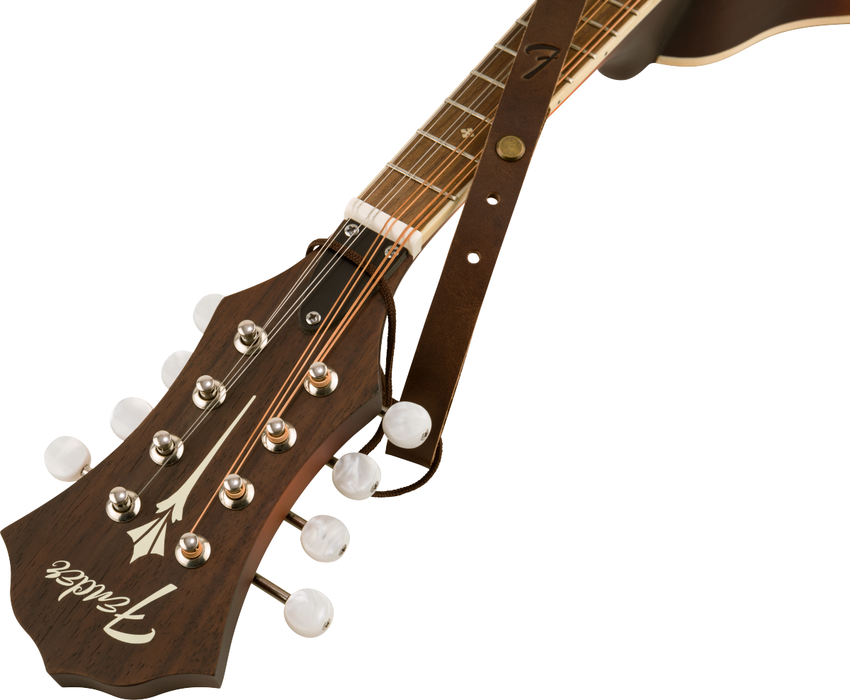 Fender Paramount Mandolin Leather Strap - Brown