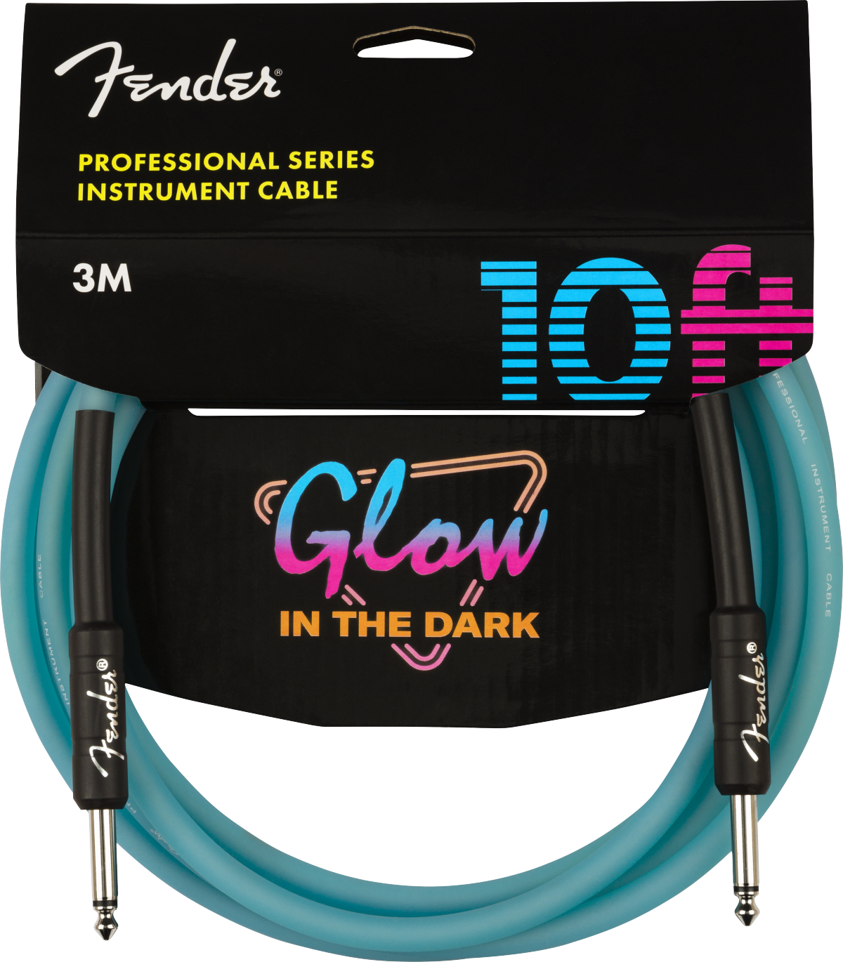Fender 10' Pro Cable - Glow In The Dark