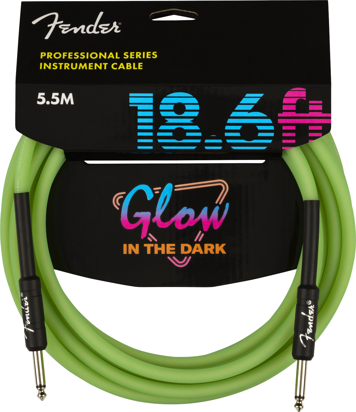 Fender 18.6' Pro Cable - Glow In The Dark
