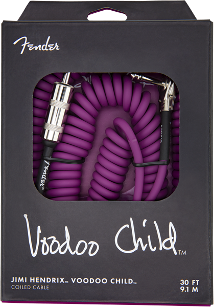 Fender Jimi Hendrix Voodoo Child Coiled Instrument Cable - Purple