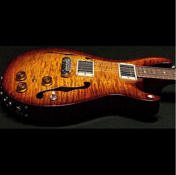 1999 PRS HOLLOWBODY II 10 TOP PIEZO VIOLIN AMBER SUNBURST - Garrett Park Guitars
 - 12