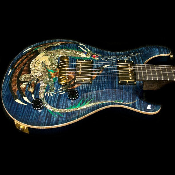 1999 PRS DRAGON 2000 #5 WHALE BLUE - Garrett Park Guitars
 - 11