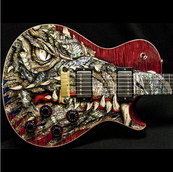 2002 PRS DRAGON 2002 SINGLECUT #63 RED - Garrett Park Guitars
 - 4