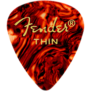 Fender 451 Shape Classic Celluloid Picks (12 Count)