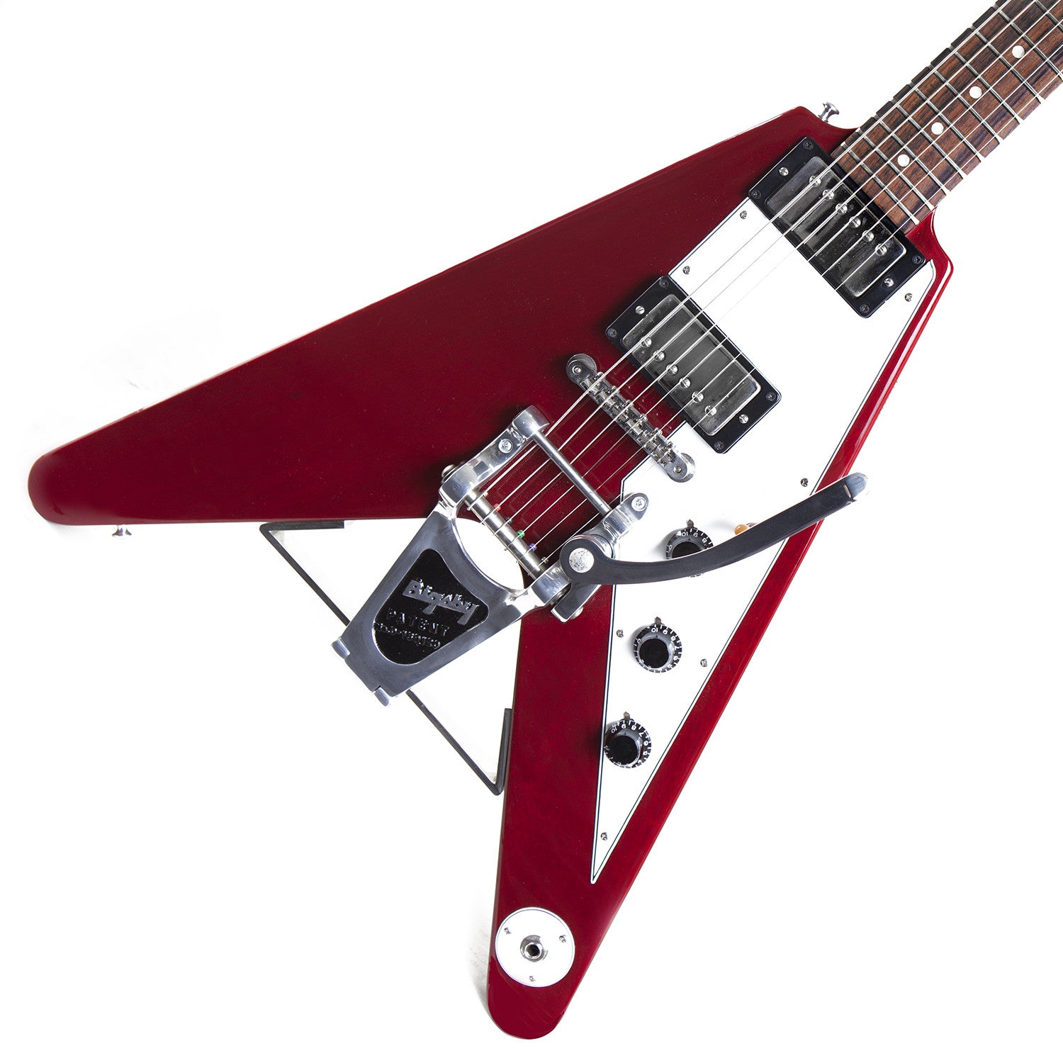 1995 Gibson Lonnie Mack Flying V, Cherry Red - Garrett Park Guitars
