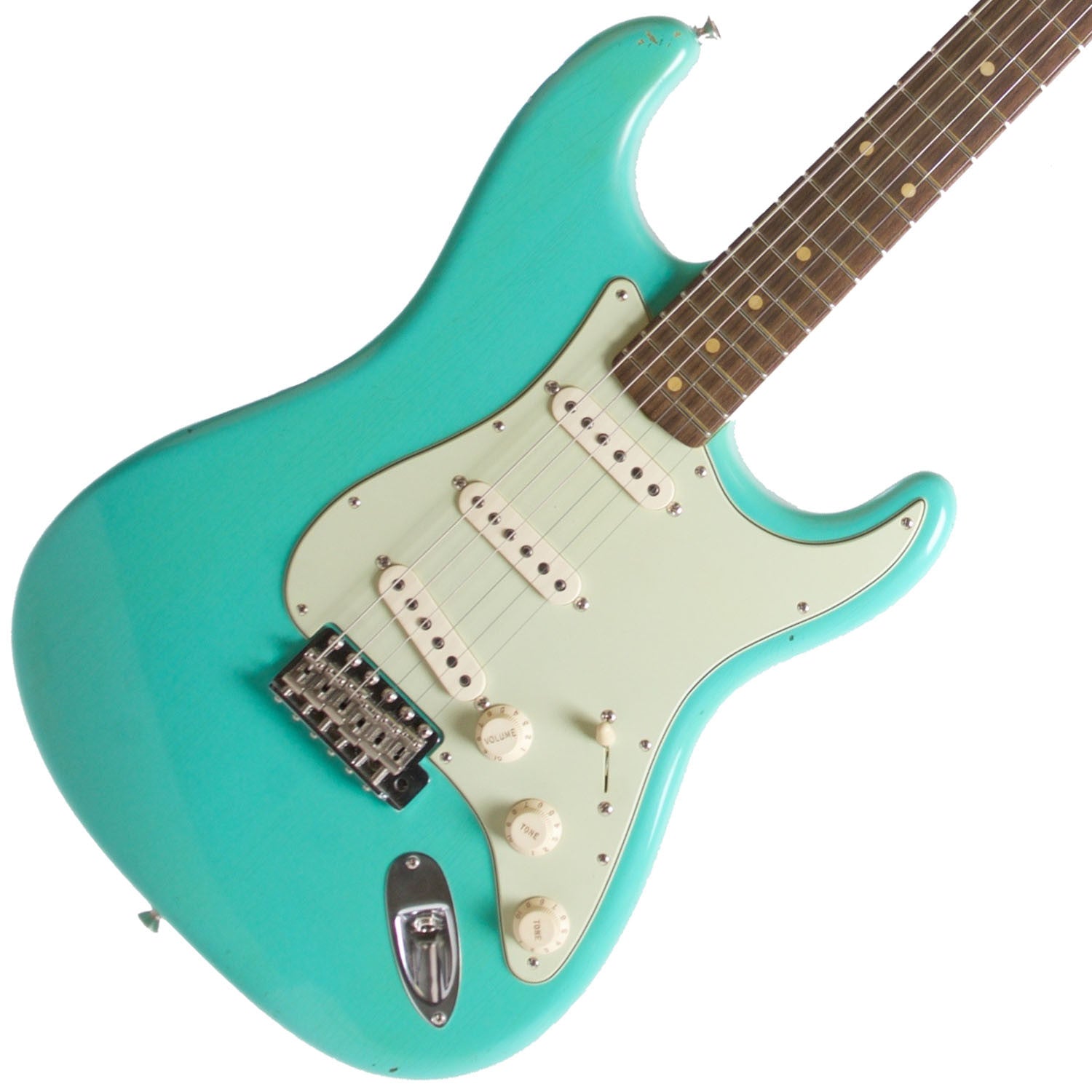 2015 Fender Custom Shop Rocking Dog '62 Stratocaster Sea Foam Green - Garrett Park Guitars
 - 1