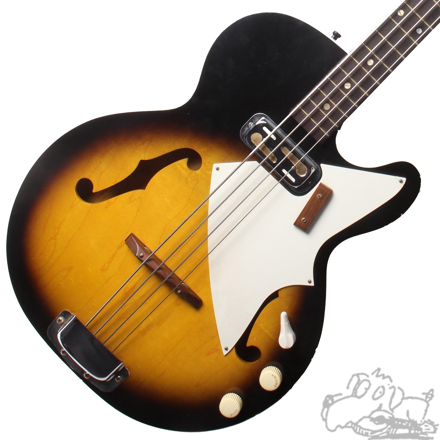 1965 Harmony H-22 Bass