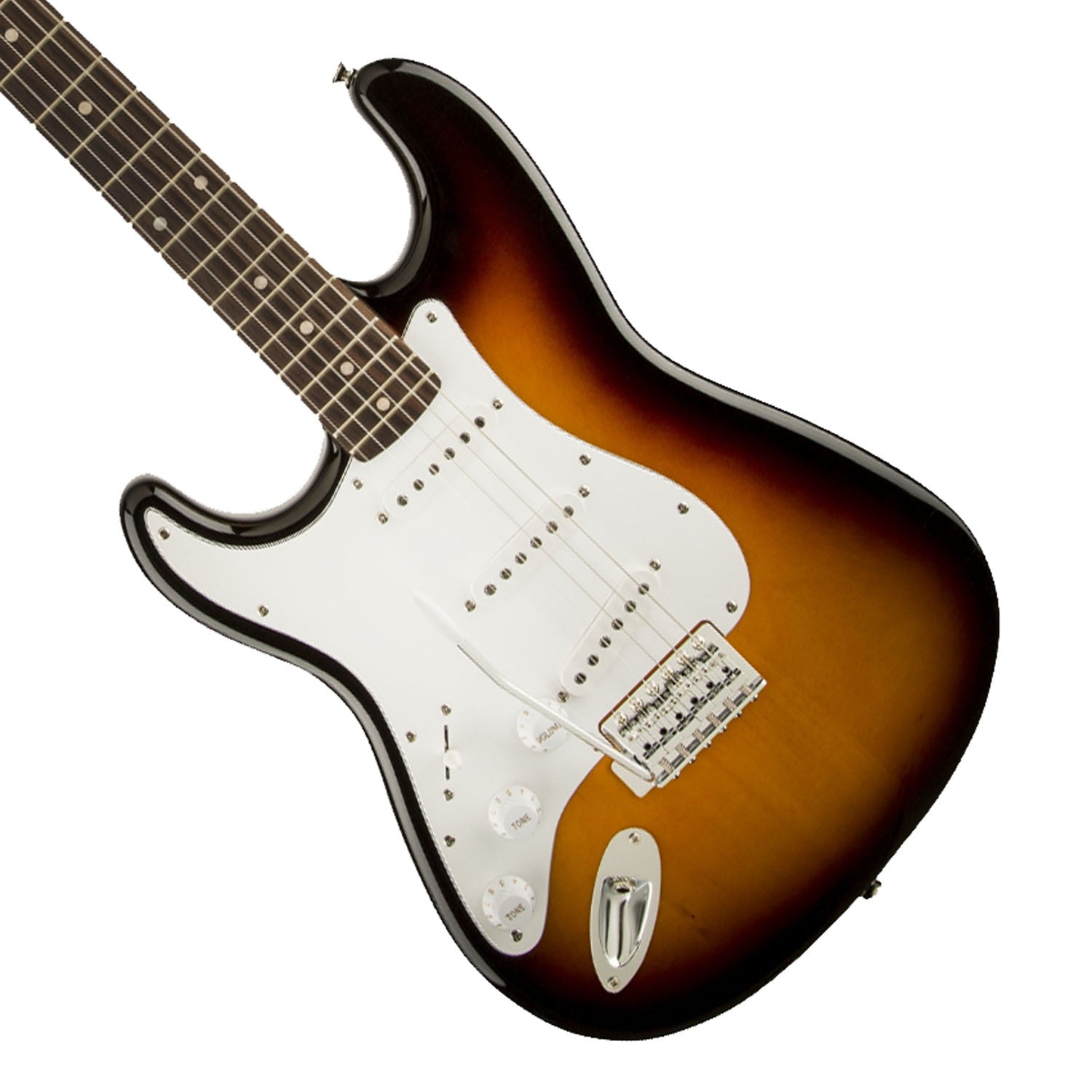 Fender Squier Affinity Series Stratocater Left-Handed in Brown Sunburst - Garrett Park Guitars
 - 1