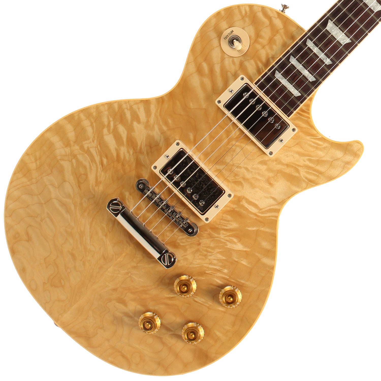 2001 Gibson Custom Shop Les Paul Standard Korina with Quilt top - Garrett Park Guitars
 - 1