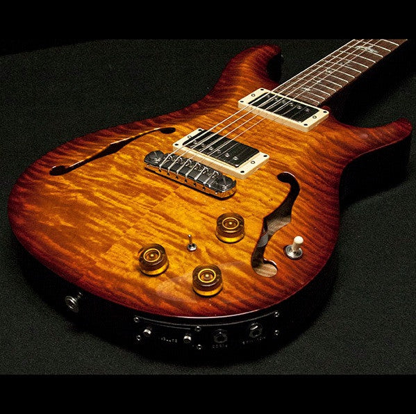 1999 PRS HOLLOWBODY II 10 TOP PIEZO VIOLIN AMBER SUNBURST - Garrett Park Guitars
 - 2