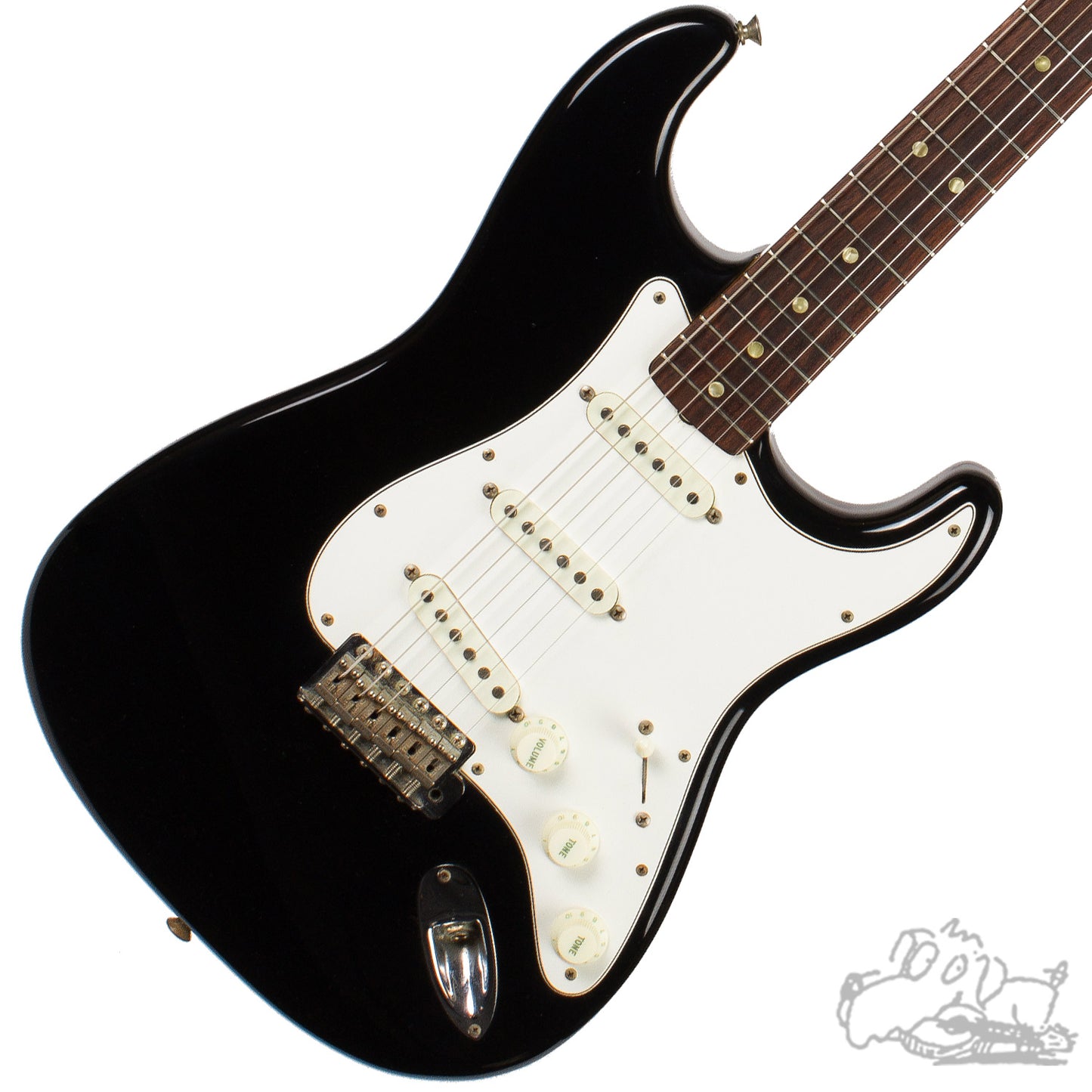 1967 Fender Stratocaster in factory Black finish