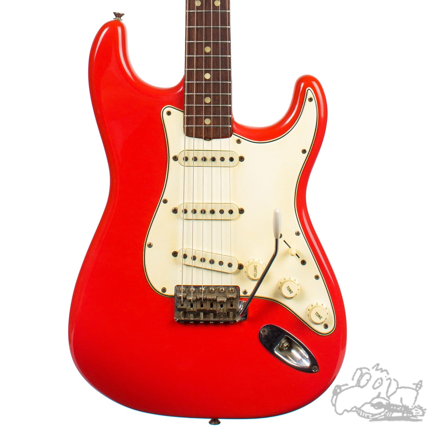 1965 Fender Stratocaster refinished in Fiesta Red