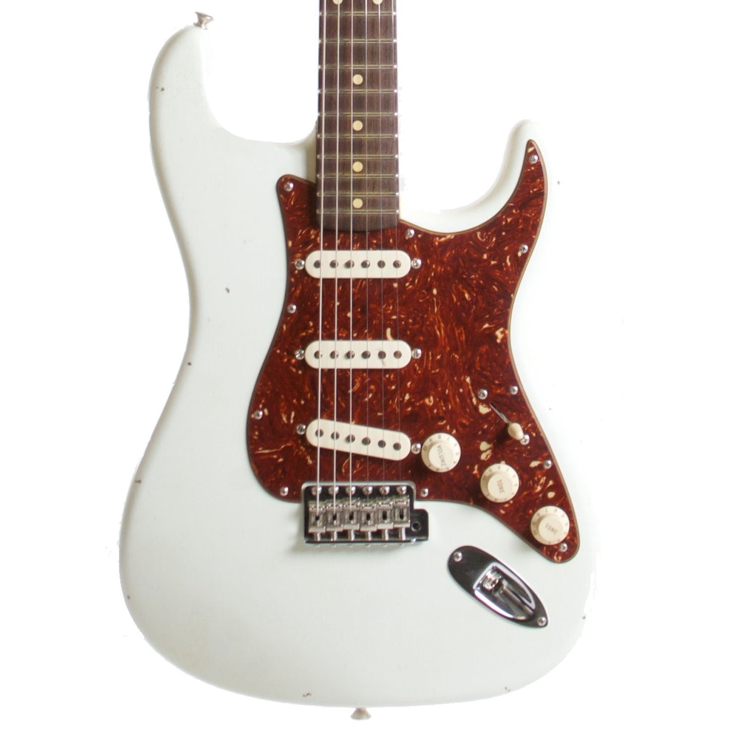 2015 Fender Custom Shop Rocking Dog '62 Stratocaster Olympic White - Garrett Park Guitars
 - 2