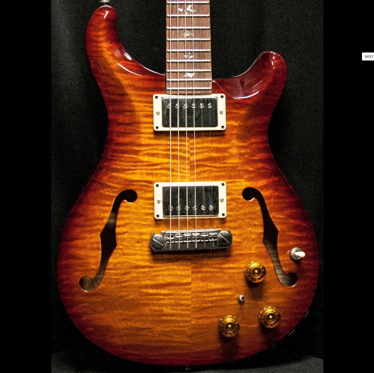 1999 PRS HOLLOWBODY II 10 TOP PIEZO VIOLIN AMBER SUNBURST - Garrett Park Guitars
 - 3