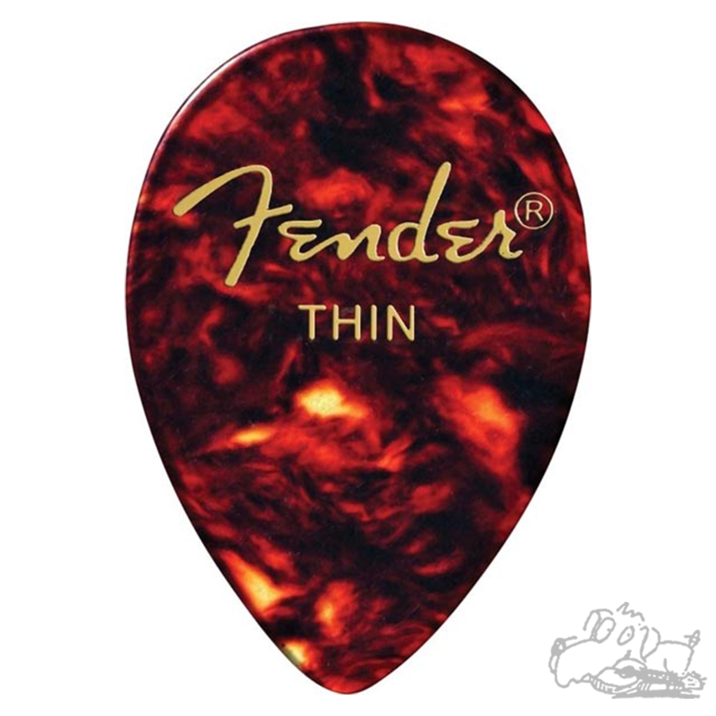 Fender Classic Celluloid Picks 358 Shape 12-Pack