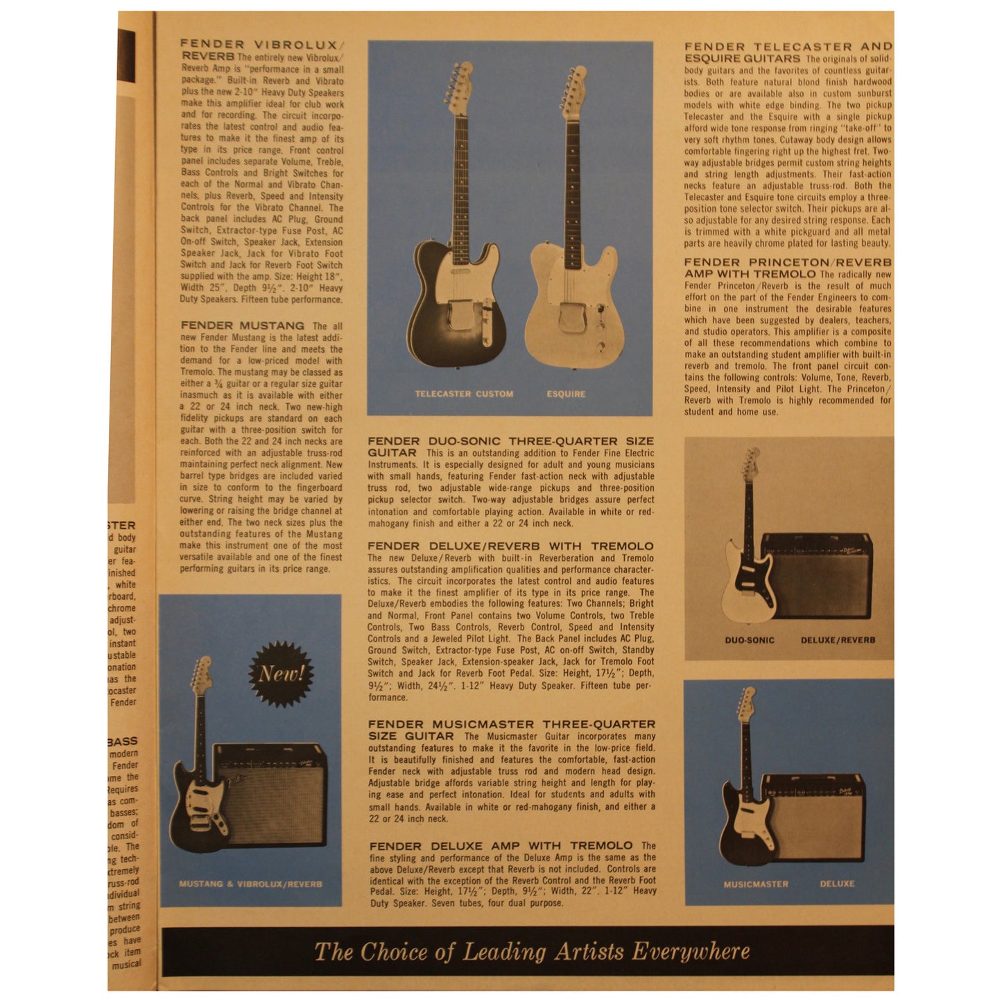 Fender Catalog Collection (1955-1966) - Garrett Park Guitars
 - 75