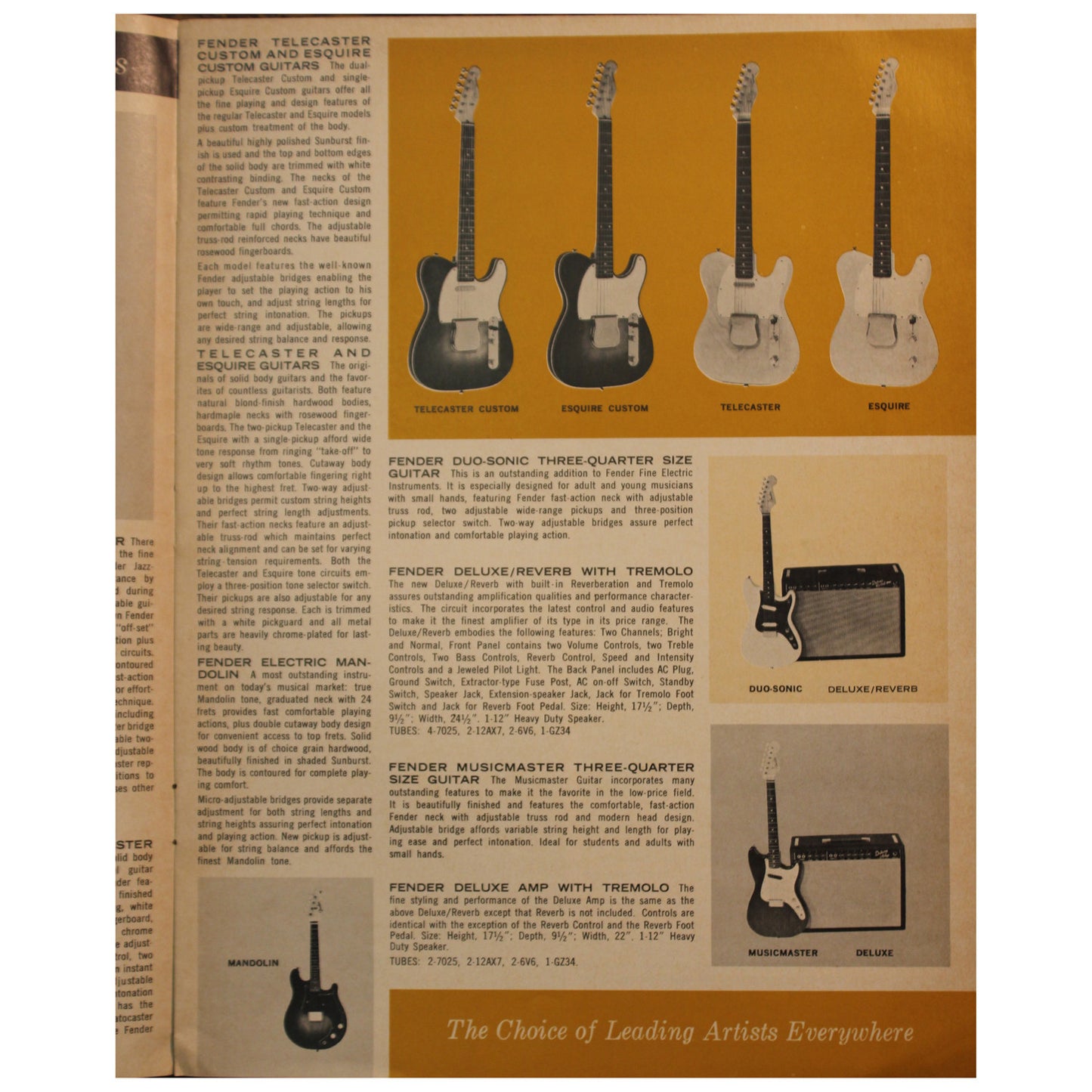 Fender Catalog Collection (1955-1966) - Garrett Park Guitars
 - 67