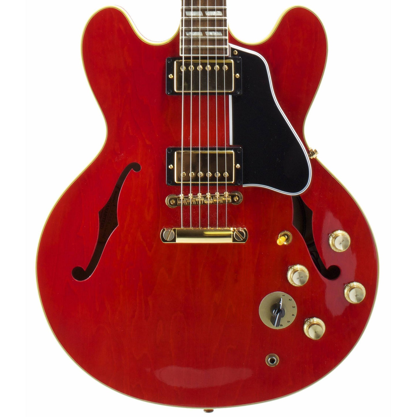 2000 GIbson Custom Shop ES-345 Mono, Cherry Red with Gold - Garrett Park Guitars
 - 2