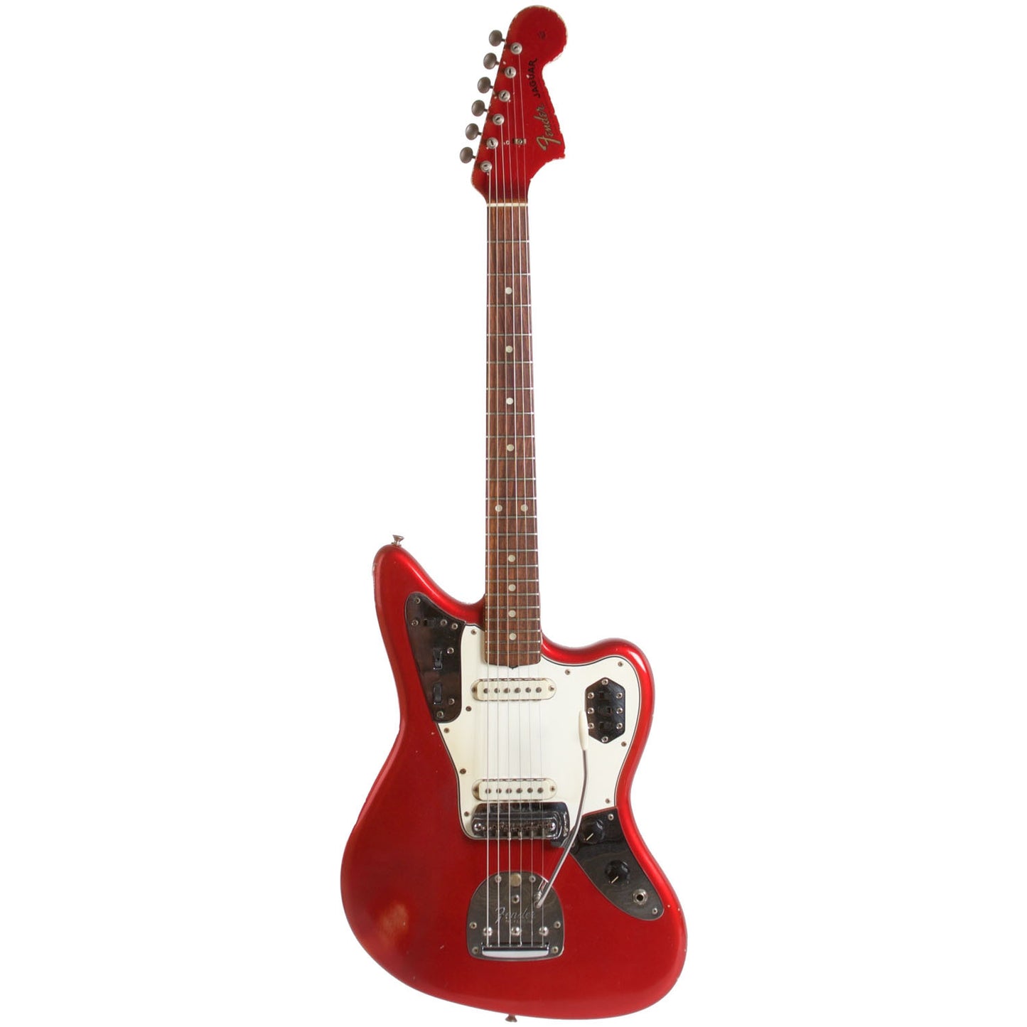 1965 Fender Jaguar Candy Apple Red - Garrett Park Guitars
 - 3
