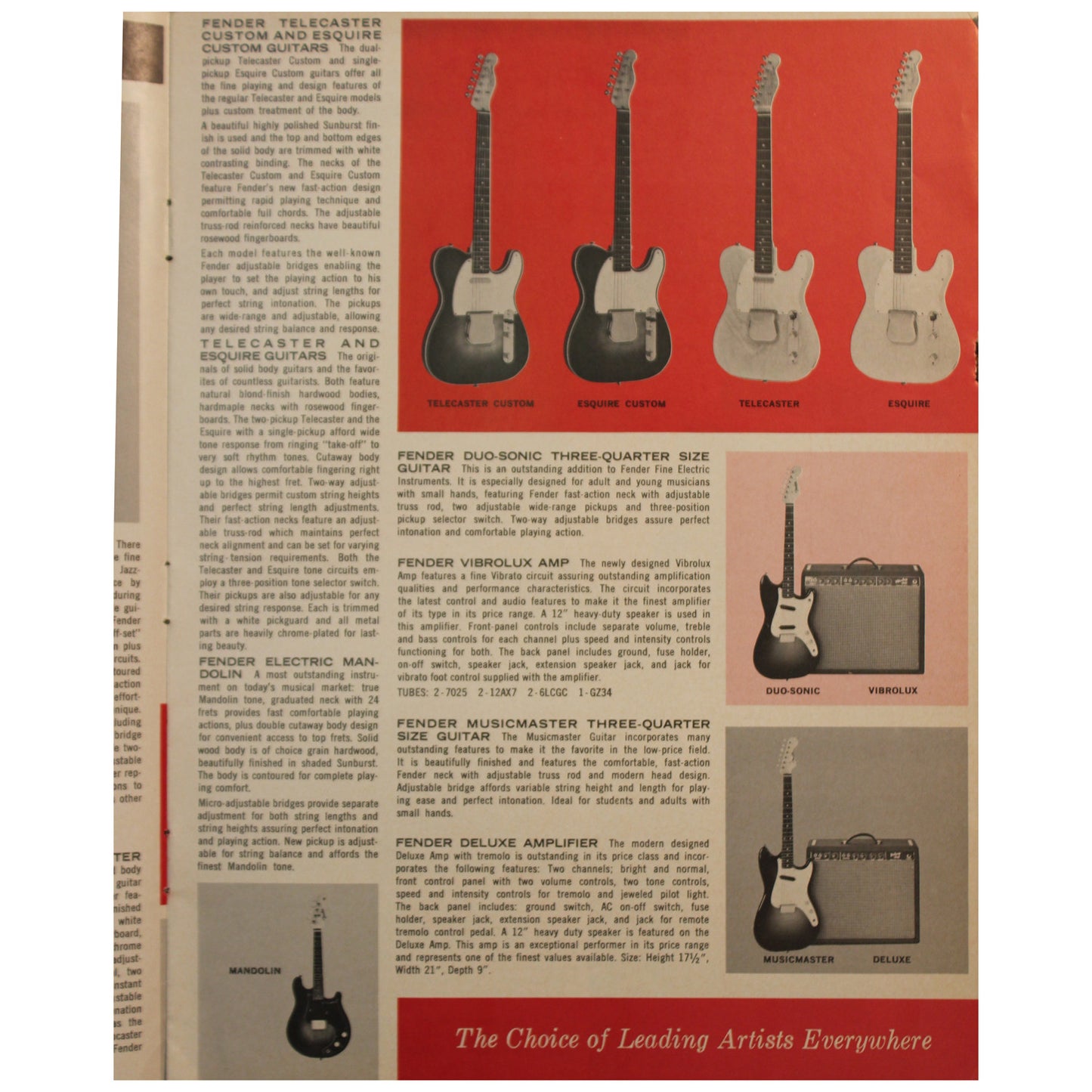 Fender Catalog Collection (1955-1966) - Garrett Park Guitars
 - 59