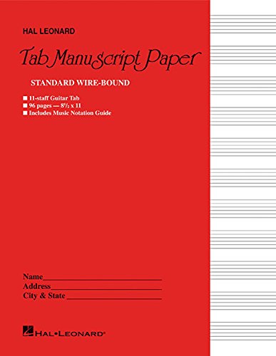 Guitar Tablature Manuscript Paper – Wire-Bound