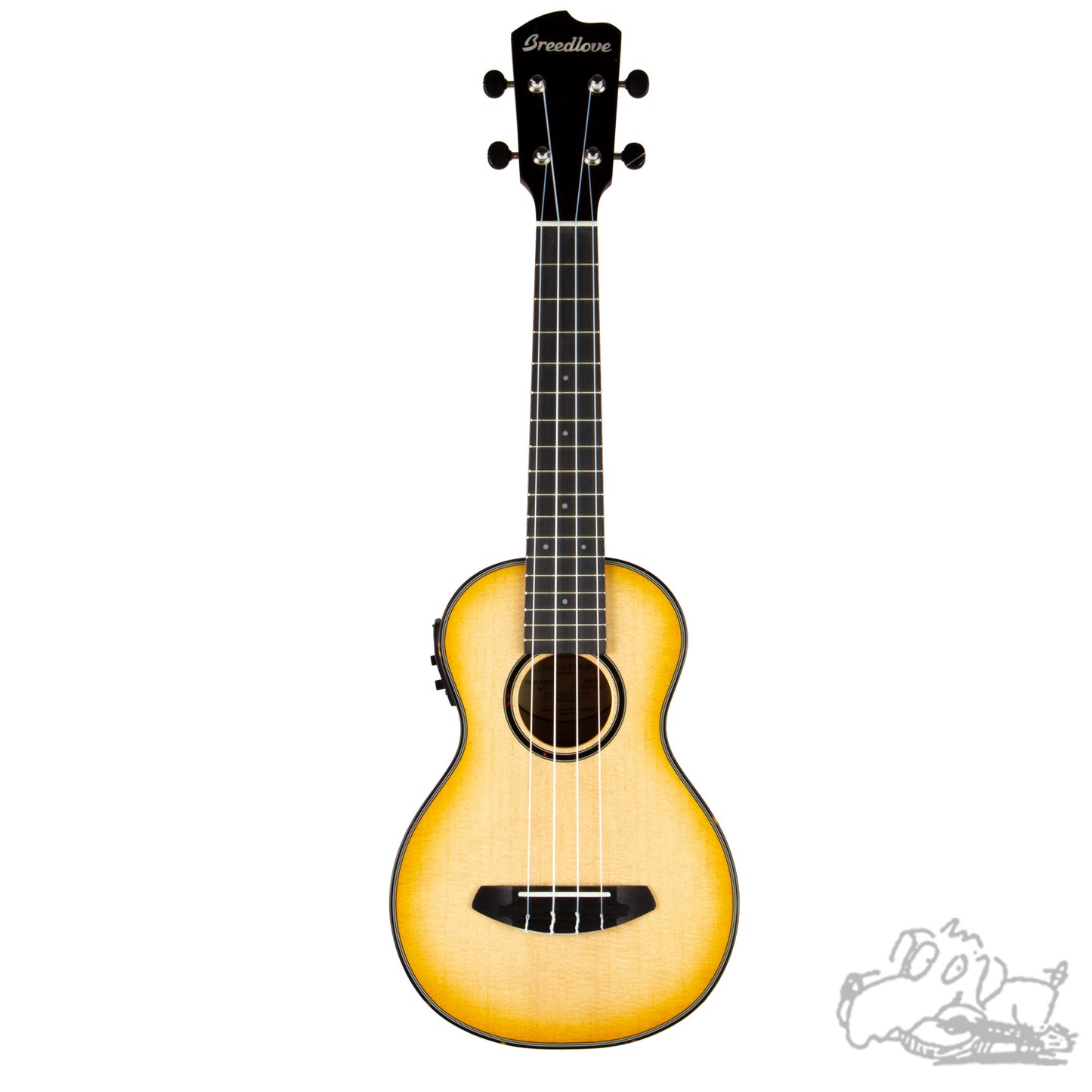 Breedlove Lu’au Concert Natural Shadow E Ukulele with Preamp