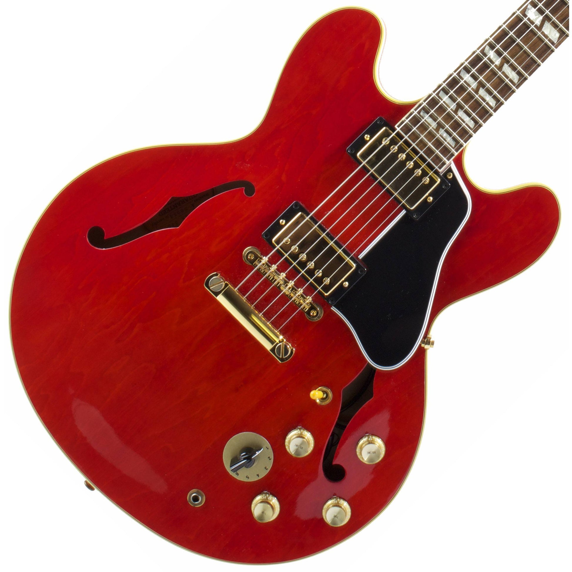 2000 GIbson Custom Shop ES-345 Mono, Cherry Red with Gold - Garrett Park Guitars
 - 1