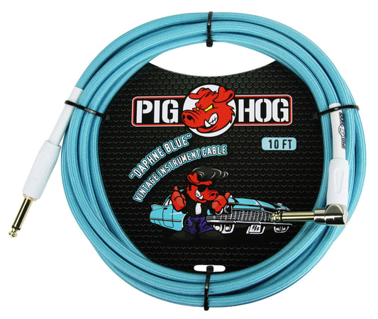 Pig Hog Daphne Blue Instrument Cables