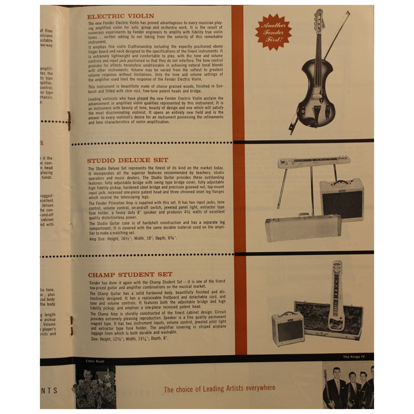 1958 Fender Catalog - Garrett Park Guitars
 - 5
