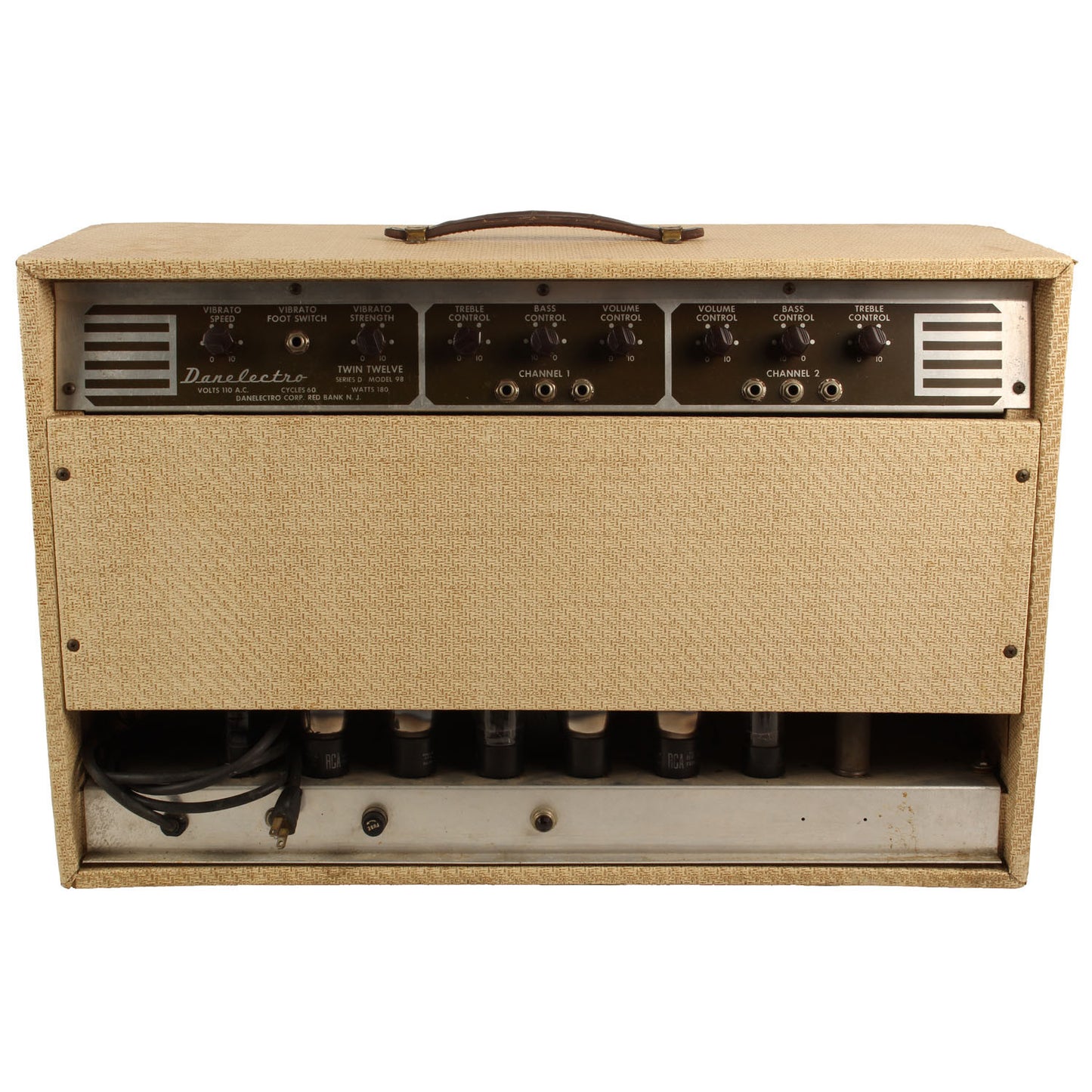 1956 Danelectro Model 98 Series D Twin Twelve Amplifier - Garrett Park Guitars
 - 6