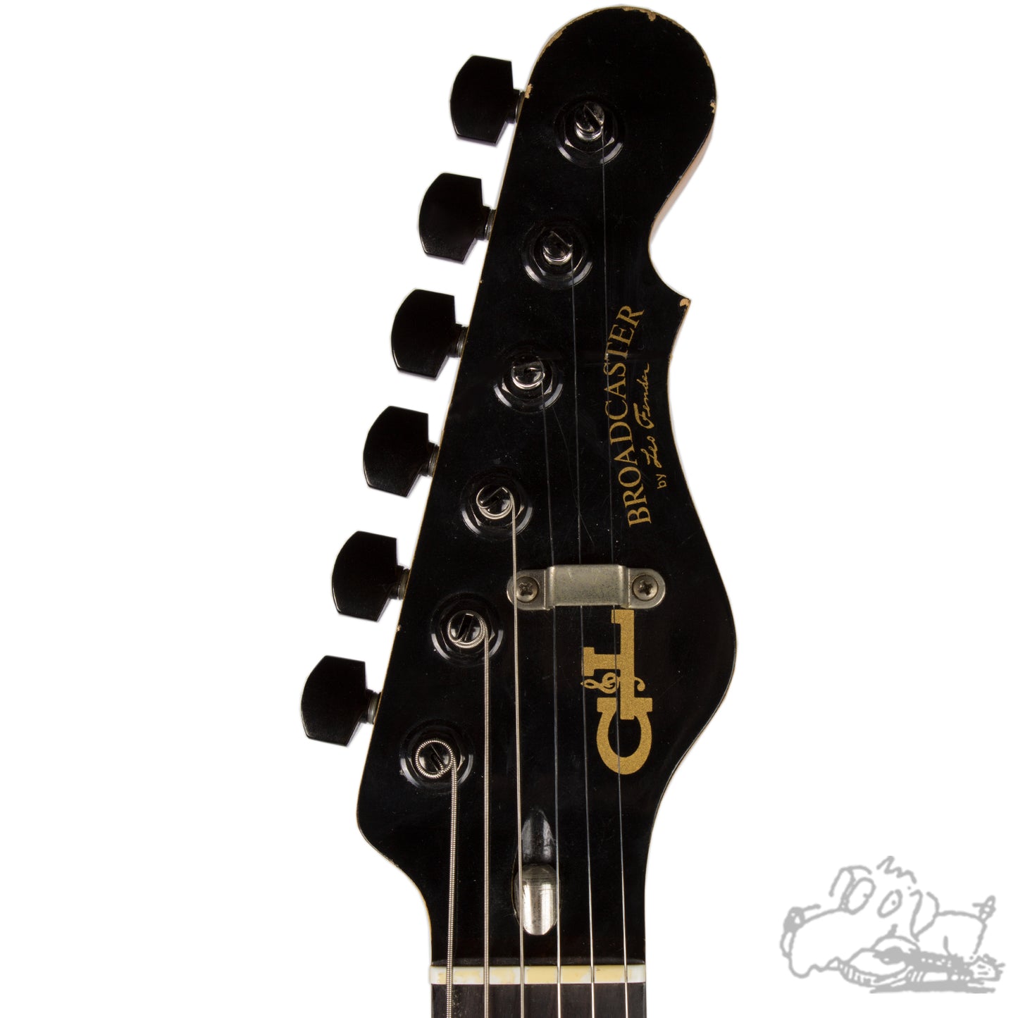 1986 G&L Broadcaster Black - Signed by Leo Fender