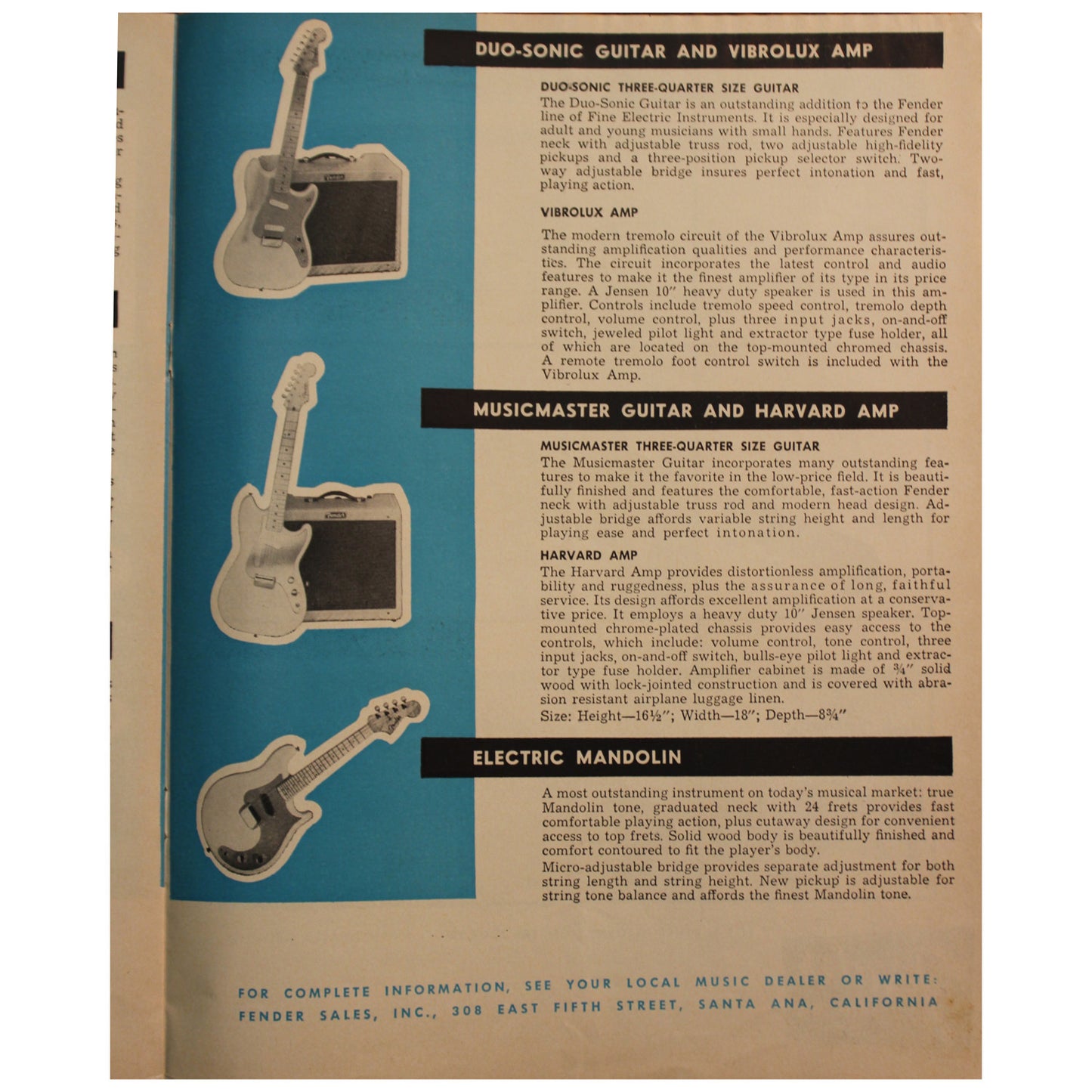 Fender Catalog Collection (1955-1966) - Garrett Park Guitars
 - 23