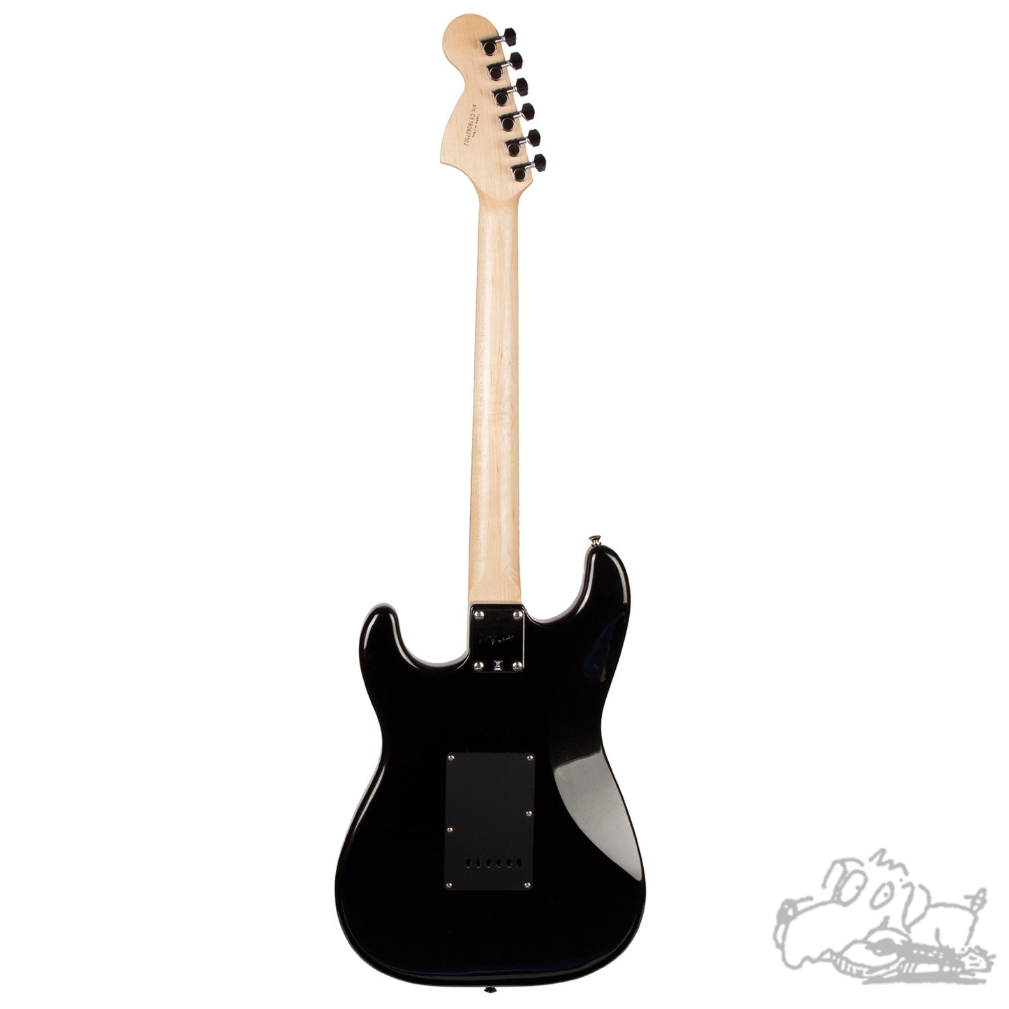 Used Squier Affinity HSS Stratocaster - Black with Sparkle Pickguard