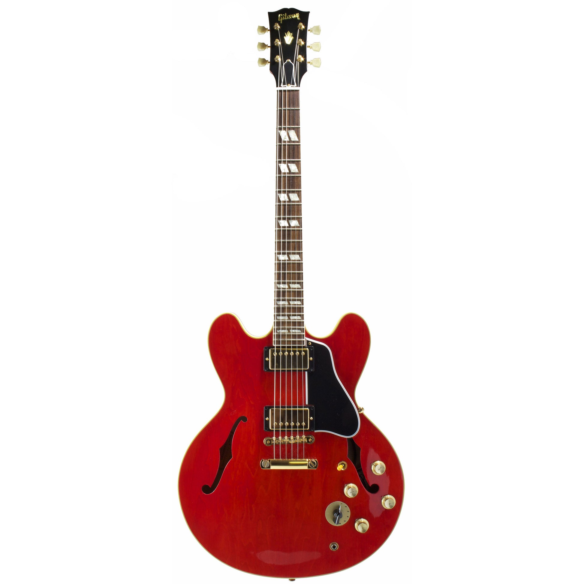 2000 GIbson Custom Shop ES-345 Mono, Cherry Red with Gold - Garrett Park Guitars
 - 3