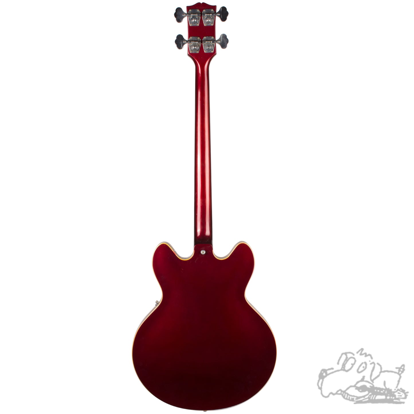 1966 Sparkling Burgundy Gibson EB-2 Electric Bass Guitar