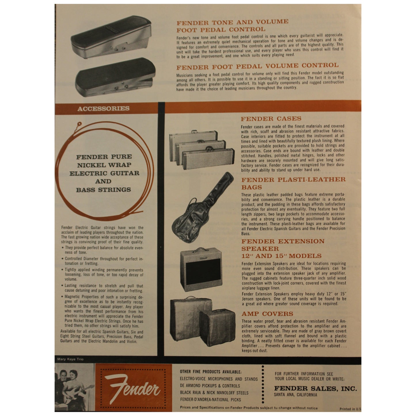 1958 Fender Catalog