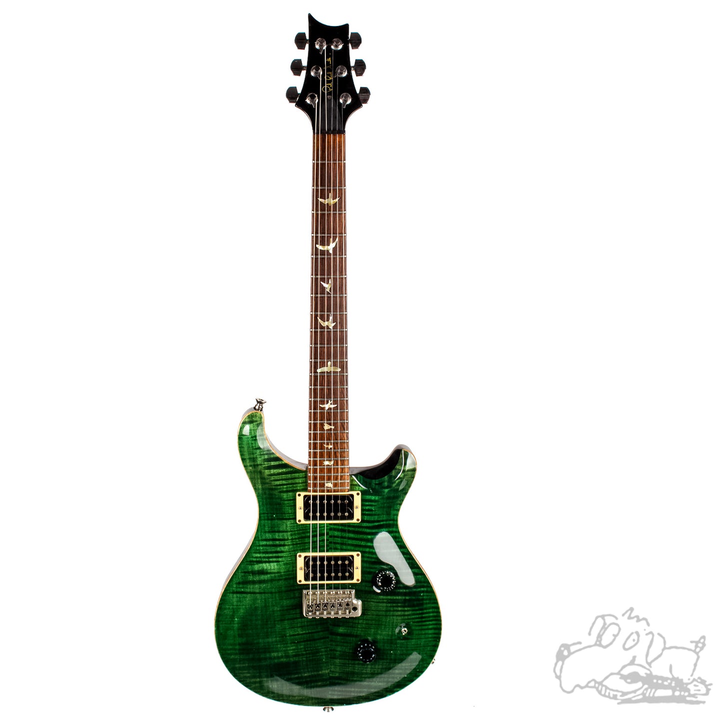 1990 PRS Custom 24 Emerald Green 10 Top
