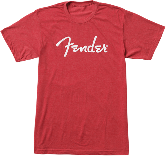 Fender Spaghetti Logo T-Shirt Heather Red