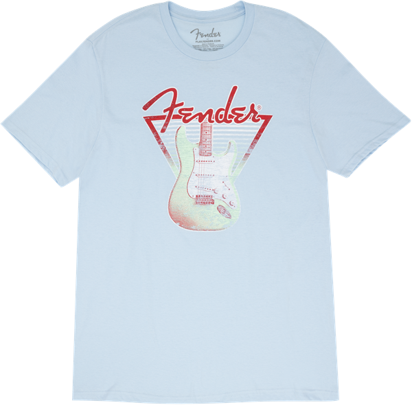 Fender Strat Lines T-Shirt, Blue