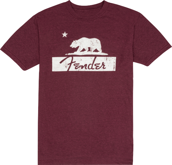 Fender Burgundy Bear Unisex T-Shirt