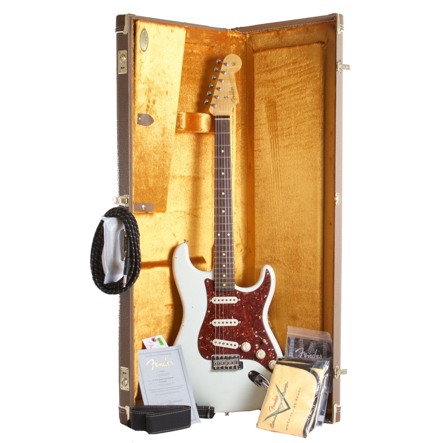 2015 Fender Custom Shop Rocking Dog '62 Stratocaster Olympic White - Garrett Park Guitars
 - 9