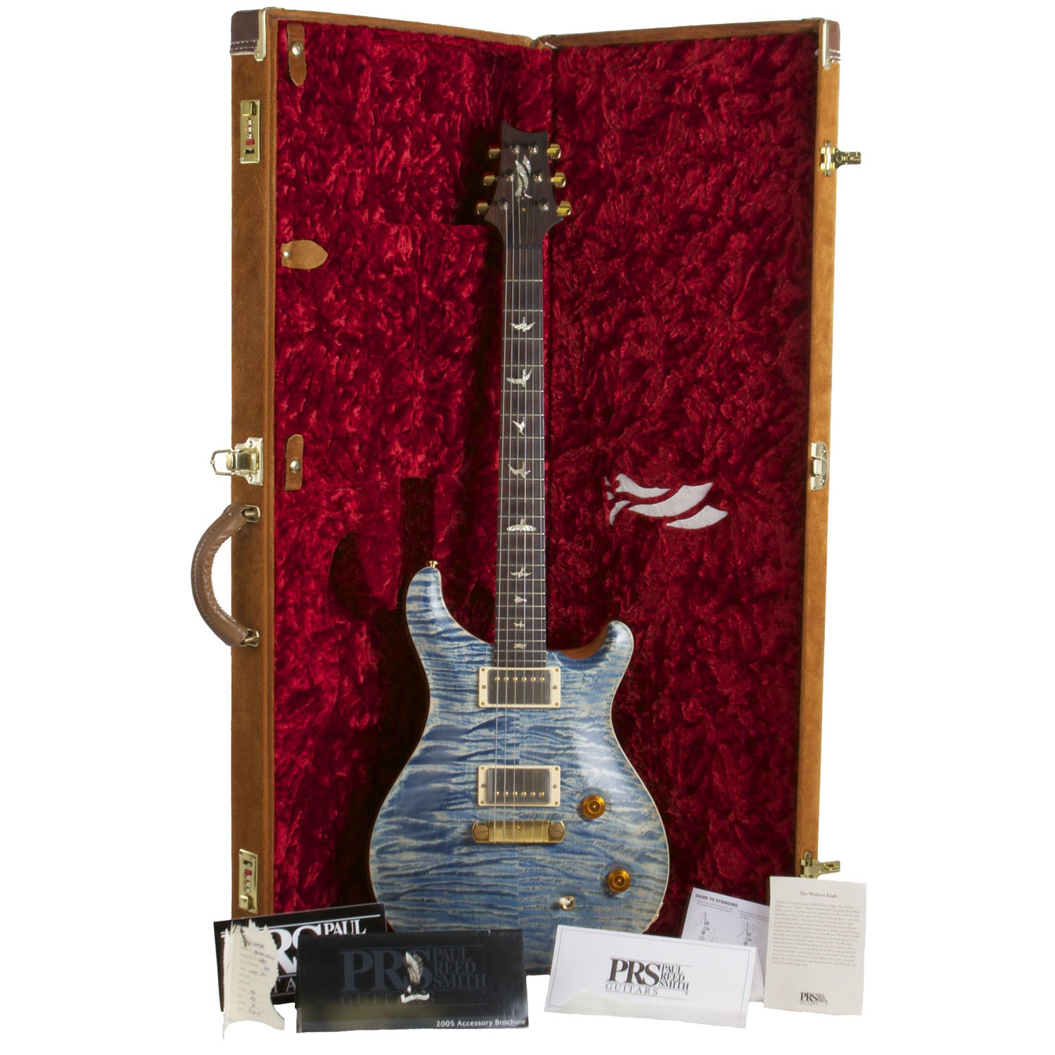 2007 PRS Modern Eagle Faded Blue Jean Denim - Garrett Park Guitars
 - 9
