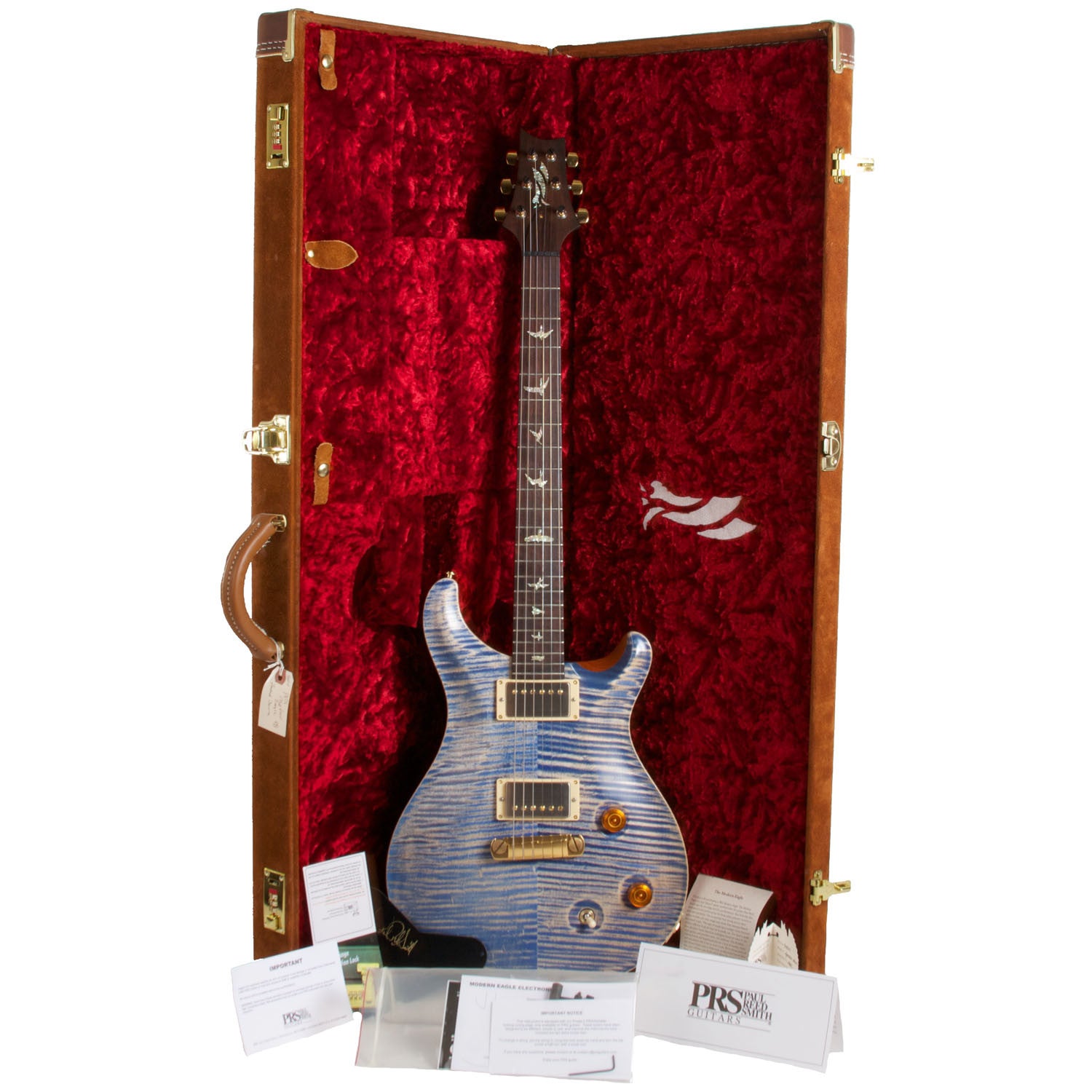 2004 PRS Modern Eagle Faded Blue Jean Denim - Garrett Park Guitars
 - 9