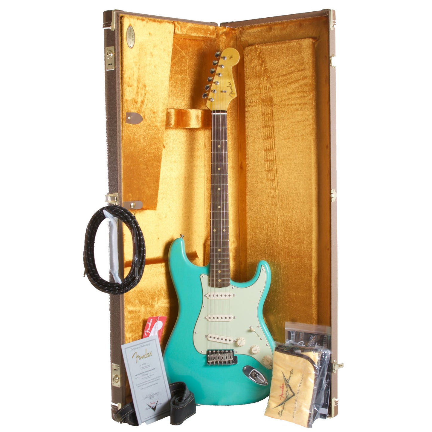 2015 Fender Custom Shop Rocking Dog '62 Stratocaster Sea Foam Green - Garrett Park Guitars
 - 9
