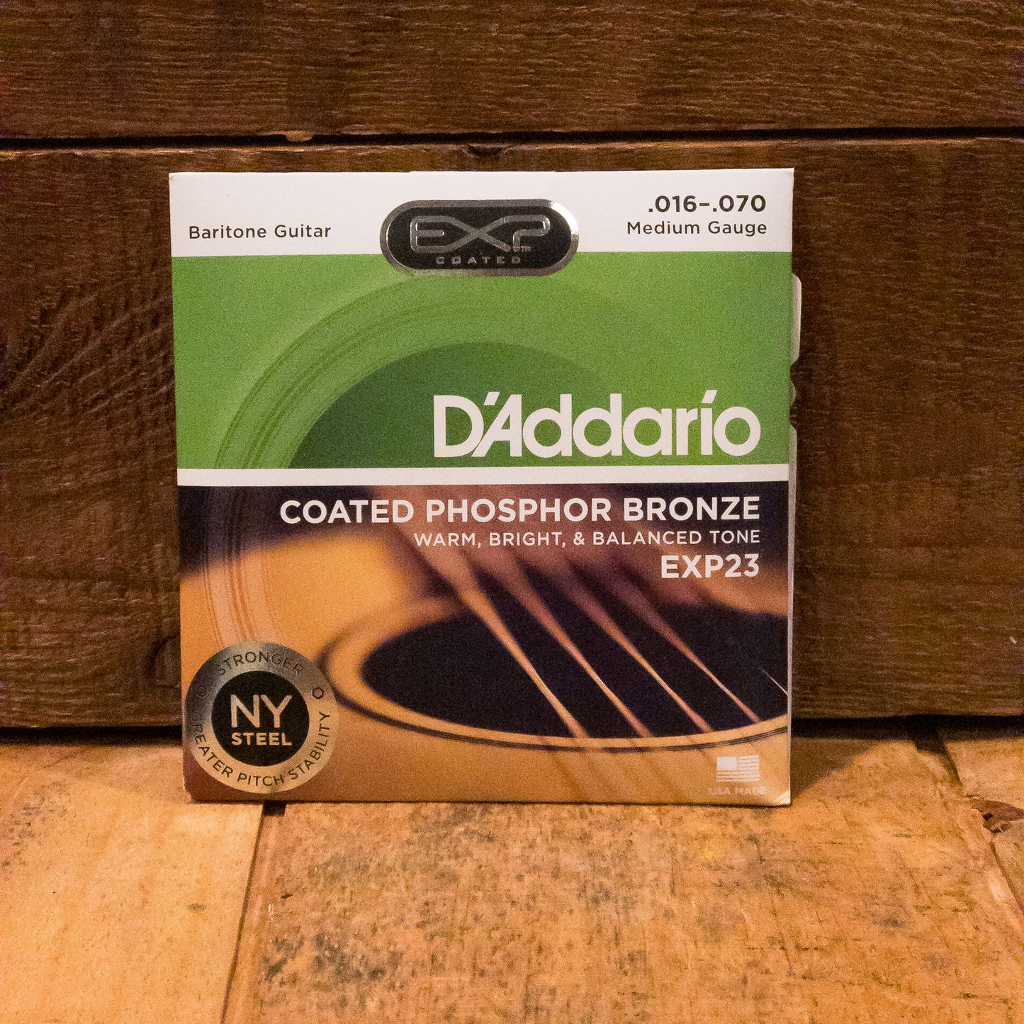 D'Addario Coated Phosphor Bronze Baritone Guitar Strings 16-70