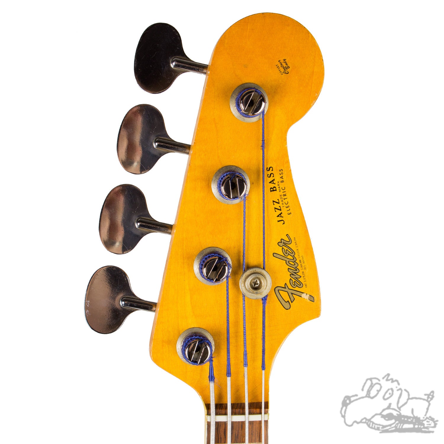 1966 Fender Jazz Bass in Sunburst – Garrett Park Guitars