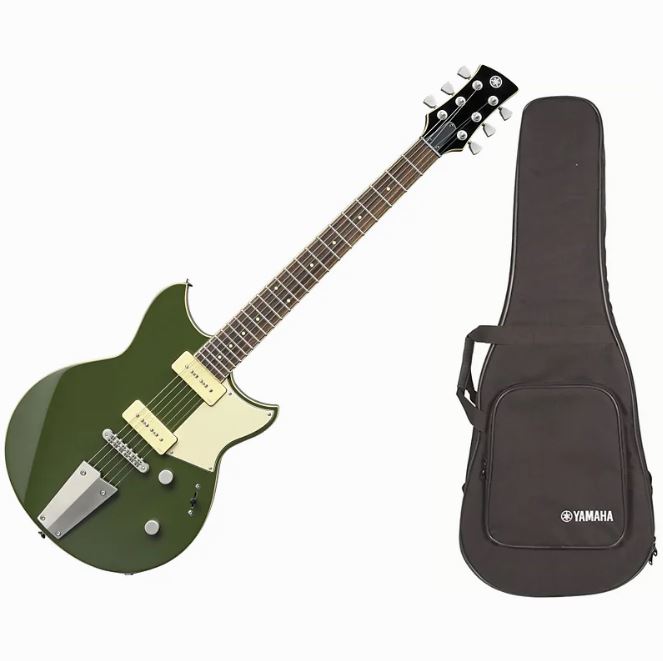 Yamaha Revstar RS502T Electric Guitar with P90's - Bowden Green with Deluxe Padded Gig Bag